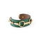 Bracelet HERMES - Bracelet  en cuir et métal doré 58 Facettes 1