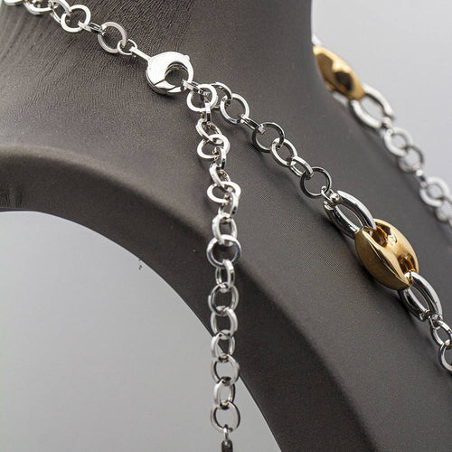 Collier Collier Or rose et blanc 58 Facettes D359656LF