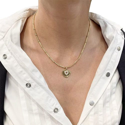 Collier Collier Poiray "Coeur Secret" en or jaune, diamants. 58 Facettes 31883