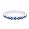 Bague 56 Bague Alliance Or blanc Saphir 58 Facettes 2309005CN