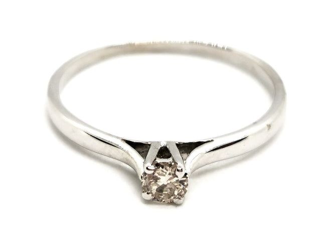 Bague 53 Bague Solitaire Or blanc Diamant 58 Facettes 1430574CN