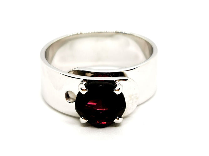 Bague 54 Dinh Van Bague Sixtine Or blanc Grenat 58 Facettes 1505955CN