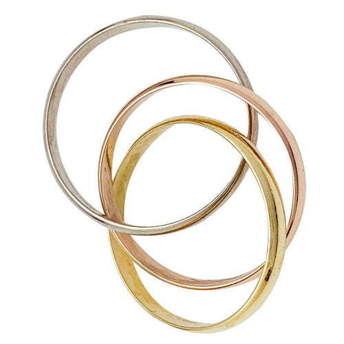 Bague 57 Bague Cartier, "Trinity", trois ors, petit modèle. 58 Facettes 31453