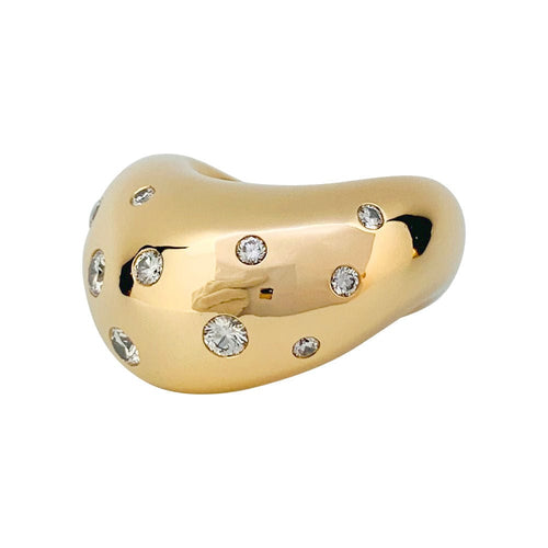 Bague 54 Bague Fred, "Mouvementée", or jaune, diamants. 58 Facettes 31506
