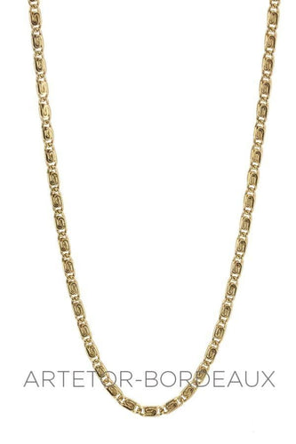 Collier Chaîne maille plate fantaisie 58 Facettes 35701