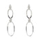 Boucles d'oreilles Boucles d'oreilles pendantes 2 ovales 58 Facettes 29414