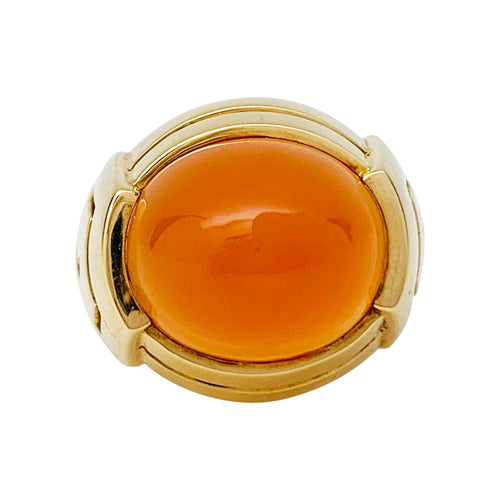 Bague 49 Bague Boucheron or jaune et cornaline. 58 Facettes 30794