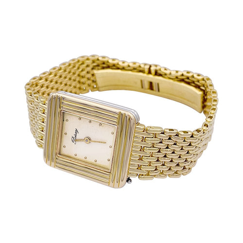 Montre Montre Poiray, "Ma Première", or jaune, plaqué or, acier. 58 Facettes 30862