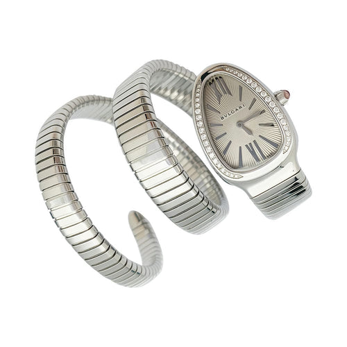 Montre Montre Bulgari Serpenti en acier, diamants. 58 Facettes 31837