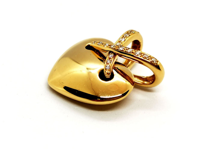Pendentif Chaumet Pendentif Coeur Liens Or jaune Diamant 58 Facettes 1186440CN
