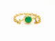 Bague 55 Bague Chaînette Or jaune Agate 58 Facettes 843306CD
