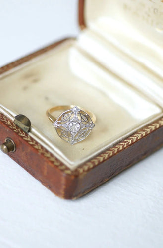 Bague 47 Bague cible diamant Belle Epoque 58 Facettes