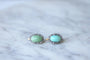 Boucles d'oreilles Boucles d'oreilles turquoises entourage diamants 58 Facettes