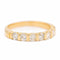 Bague 53 Bague demi alliance Or jaune Diamant 58 Facettes 2405914CN