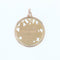 Pendentif Médaille Vierge auréolée ajourée en or rose 58 Facettes 17-024A