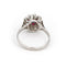 Bague 57 Bague Marguerite Or blanc Saphir 58 Facettes 1628715CN