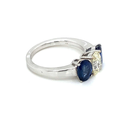 Bague 55 Bague Saphir Diamant 58 Facettes