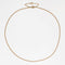Collier Fine chaine maille gourmette limée or jaune 58 Facettes 19-229