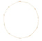 Collier Collier or jaune intercalé de 9 diamants sur maille forçat en sertis clos. 58 Facettes 0