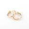 Boucles d'oreilles Créole en 3 ors de la maison Cartier modèle Trinity 58 Facettes
