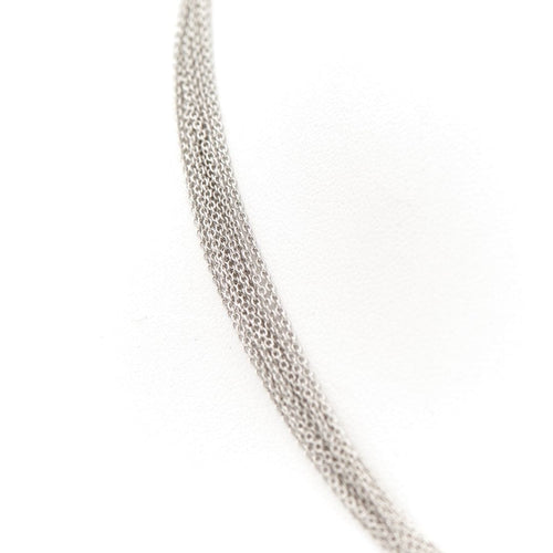 Collier Collier Or blanc 58 Facettes 1696362CN