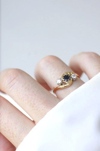 Bague Bague Toi et Moi Saphir & Diamants 58 Facettes
