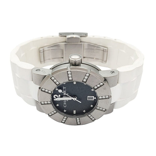Montre Montre Chaumet, "Class One", titane, diamants, caoutchouc. 58 Facettes 31808