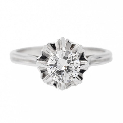 Bague 53 Bague Solitaire Or blanc Diamant 58 Facettes 2569097CN