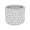 Bague 51 Bague bandeau en or blanc et diamants. 58 Facettes 31346