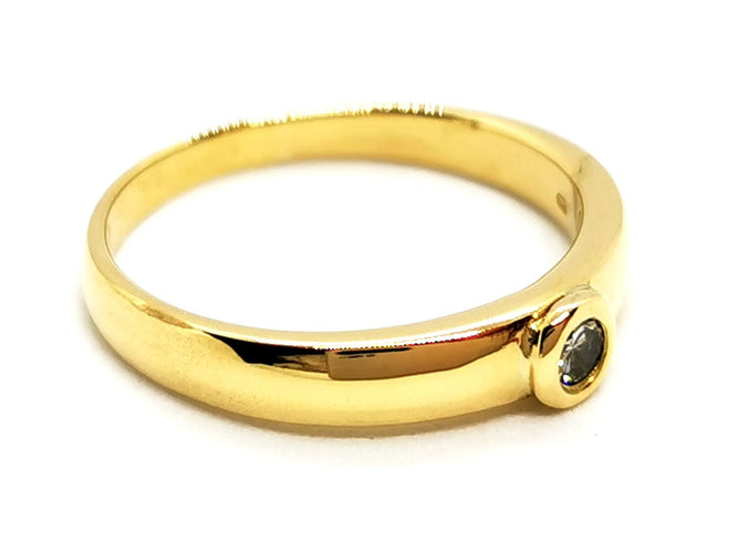 Bague 54 Bague Solitaire Or jaune Diamant 58 Facettes 1610137CN