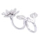 Bague 53 Bague Van Cleef & Arpels "Lotus" or blanc, diamants. 58 Facettes 33557