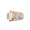 Bague 52 Bague Tank or jaune et 2 Diamants 58 Facettes