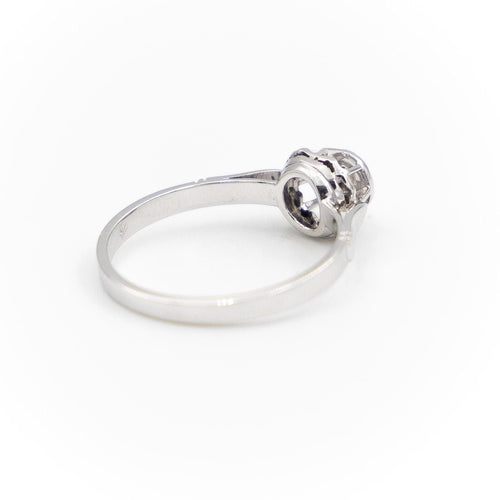 Bague 52 Bague Solitaire Or blanc Diamant 58 Facettes 1931427CN