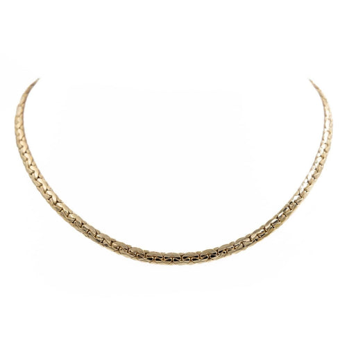 Collier Collier Maille haricot Or jaune Diamant 58 Facettes 2060459CN