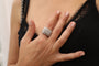 Bague Bague Tank Art Déco, or gris et diamants "Alta Luna" 58 Facettes 2388