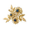 Broche Broche Boucheron "Fleurs" en or rose et saphirs. 58 Facettes 31646