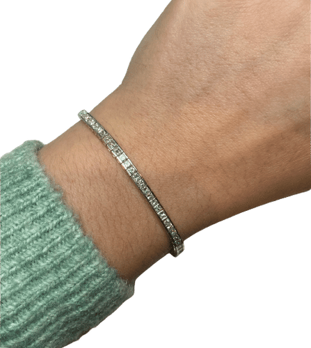 Bracelet Bracelet tennis rivière de 76 diamants 58 Facettes