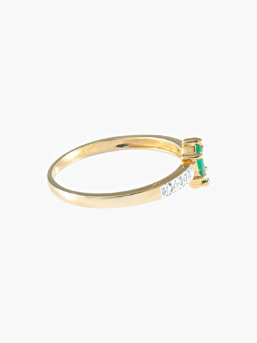 Bague 52 Bague Emeraude Diamants 58 Facettes