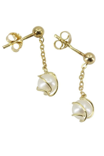 Boucles d'oreilles BOUCLES D'OREILLES PENDANTES PERLES 58 Facettes 038851