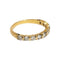 Bague 54 Demi alliance diamants 58 Facettes 1-1078/8