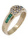 Bague 56 BAGUE MODERNE ÉMERAUDES ET DIAMANTS 58 Facettes 041141