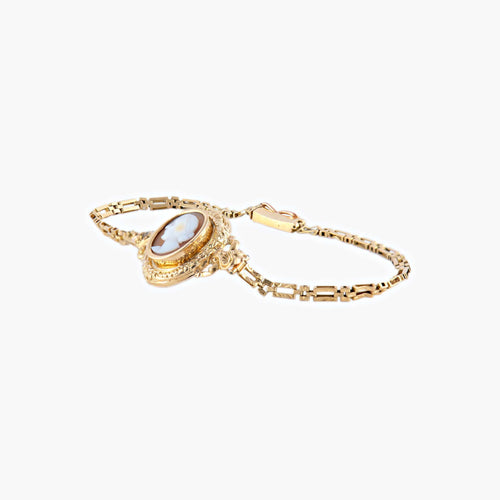 Bracelet Bracelet Or Jaune Camée Fin XIXe 58 Facettes 451