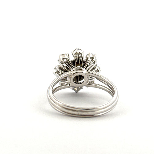 Bague 57 Bague soleil or blanc 18 carats et diamants 58 Facettes