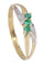Bague BAGUE MODERNE ÉMERAUDES 58 Facettes 072651
