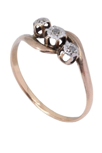 Bague 57 BAGUE NAPOLÉON III DIAMANTS 58 Facettes 064701