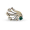Pendentif Pendentif Broche Or blanc Platine Emeraude Diamants 58 Facettes BRCH-PD-PWGDEM