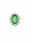 Bague 57 Bague Pompadour émeraude naturelle et diamants 58 Facettes