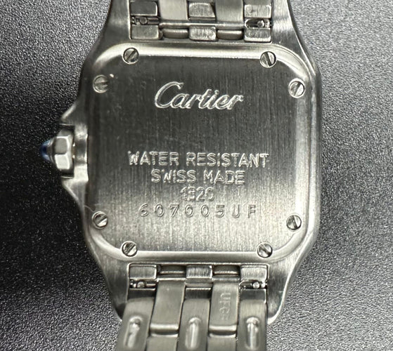 Montre CARTIER.-  Montre Panthère acier PM 58 Facettes