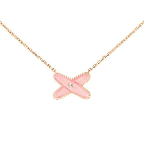 Collier CHAUMET - Collier "Liens" Or rose Opale Diamant 58 Facettes 082996