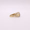 Bague Bague vintage motif croisé en or jaune 18 carats et Diamants 58 Facettes